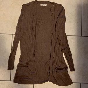 Pink Rose long brown sweater